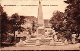 * T3 Gyulafehérvár, Karlsburg, Alba Iulia; Custozza Emlékszobor / Monument (fa) - Unclassified