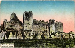 * T2/T3 1917 Lippa, Lipova; Solymos Vára. Kiadja Özv. Krivány Györgyné / Cetatea Soimos / Castle Ruins (EK) - Unclassified