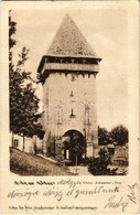 T2/T3 1905 Medgyes, Mediasch, Medias; Ehem. Zekescher Thor / Torony, Kapu. Kiadja Fritz Guggenberger / Tower, Gate (EK) - Ohne Zuordnung
