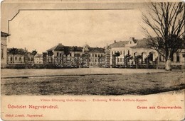 T2/T3 Nagyvárad, Oradea; Vilmos Főherceg Tüzér-laktanya. Helyfi László Kiadása / K.u.k. Military Artillery Barracks - Ohne Zuordnung