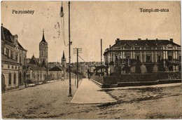 T2/T3 1919 Petrozsény, Petrosani; Templom Utca / Church Street (EK) - Non Classés