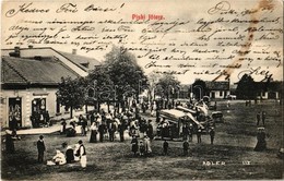 T2/T3 Piski, Simeria; Fő Tér, Piac árusokkal, üzlet. Adler Fényirda 991. / Main Square, Market, Shops - Sin Clasificación