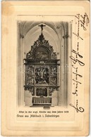 T2/T3 1908 Szászsebes, Mühlbach, Sebesul Sasesc, Sebes; Altar In Der Evgl. Kirche Aus Dem Jahre 1418 / Evangélikus Templ - Sin Clasificación