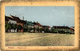 T2/T3 1915 Szászváros, Broos, Orastie; Tér, Cukrászda / Piata / Corso / Square, Confectionery  (EK) - Zonder Classificatie