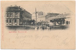 * T4 1901 Temesvár, Timisoara; Gyárváros, Coronini Tér. Kiadja Polatsek / Fabric / Square (ázott / Wet Damage) - Zonder Classificatie