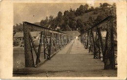 * T2/T3 1931 Tiszalonka, Lonka, Lunca La Tisa; Gyaloghíd A Tiszán, Egyben Csehszlovák-román Határátkelőhely / Footbridge - Unclassified