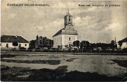 T2/T3 1908 Felsőszeli, Felső-Szeli, Horné Saliby; Római Katolikus Templom és Plébánia. Kóvári S. Fényképész / Church And - Sin Clasificación