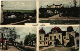 T2 1927 Gács, Halic; Vár, Utca. Maria Pittlikova 1926. / Castle, Streets - Sin Clasificación