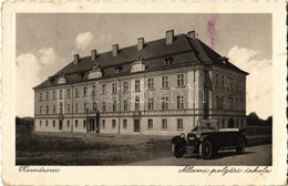 T2/T3 1946 Komárom, Komárnó; Állami Polgári Iskola, Autó / School And Automobile  (EK) - Zonder Classificatie