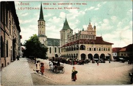 T2 1905 Lőcse, Leutschau, Levoca; Körtér, Katolikus Templom, Városháza, Piac. Feitzinger Ede No. 947. / Market Square, C - Zonder Classificatie