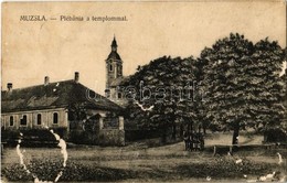 T3 1939 Muzsla, Muzla; Plébánia és Templom / Parish And Church (felszíni Sérülés / Surface Damage) - Non Classés