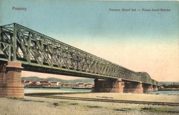 T2/T3 Pozsony, Pressburg, Bratislava; Ferenc József Híd / Railway Bridge (EK) - Non Classés