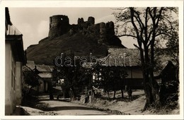 * T1/T2 1942 Sátorosbánya, Siatorská Bukovinka; Somoskői Vár, Utcakép/ Hrad Somoska / Castle Ruins, Street - Non Classés