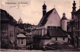 T2 1905 Selmecbánya, Schemnitz, Banska Stiavnica; Szentháromság Tér, Rónai Károly üzlete. Joerges / Trinity Square, Shop - Non Classés