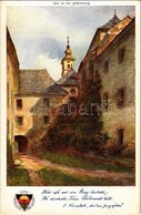 ** T1/T2 Festenburg, Hof, Deutscher Schulverein Kernstock-Reihe Nr. 2. Karte Nr. 141. / Castle, Courtyard - Ohne Zuordnung