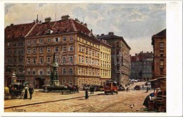 ** T1 Vienna, Wien, Bécs; Freiung / Street, Automobile, B.K.W.I. 208-11. S: Ernst Graner - Zonder Classificatie