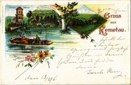 T2 1898 Chomutov, Komotau; Hutberg Gloriet, Bad-Alaunhütte M. Hüttensee, Töltschthal / Spa And Lake, Valley. Gebr. Pilz  - Unclassified