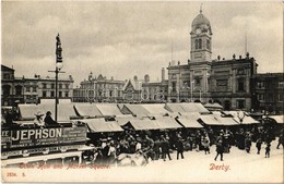 ** T2 Derby, Town Hall And Market Square; Garden Seeds Store, Edgar Horne Piano, Organ And Harmonium Manufacturer - Zonder Classificatie