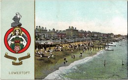 ** T2 Lowestoft, Beach, Coat Of Arms, Golden Decoration; B. & R's 'Camera' Series No. 415 - Sin Clasificación