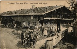 ** T3/T4 Bayerischer Wald, Bavarian Forest; Gasthaus Von Alois Kloiber / Restaurant And Hotel, Horse Cart, Barrels  (non - Zonder Classificatie