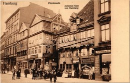 ** T1/T2 Hamburg, Pferdemarkt, Aeltestes Haus Von Hamburg, Farberei Von H.F. Tieste, Haarschneide-Salon Bruno Quaax, Sta - Unclassified