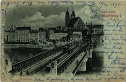 T2/T3 1898 Magdeburg, Strombrücke / Bridge, Church (EK) - Zonder Classificatie