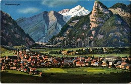 ** T2/T3 Oberammergau, Kofel Und Not / General View, Mountains (worn Corners) - Zonder Classificatie