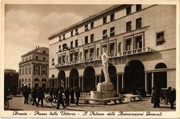 ** T1/T2 Brescia, Piazza Della Vittoria, Il Palazzo Delle Assicurazioni Generali / Square, General Insurence Company, Pa - Zonder Classificatie