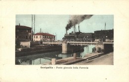 ** T2 Senigallia, Ponte Girevole Della Ferrovia / Railway Bridge With Locomotive - Sin Clasificación