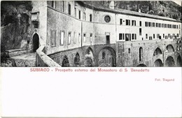 ** T2/T3 Subiaco, Prospetto Esterno Del Monastero Di S. Benedetto / Monastery Of St. Benedict - Zonder Classificatie