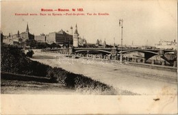 ** T2/T3 Moscow, Moskau, Moscou; Pont-de-pierre, Vue Du Kremlin. Phototypie Scherer, Nabholz & Co. (fl) - Sin Clasificación