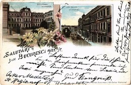 T3 1898 (Vorläufer!) Bucharest, Bucuresti, Bucuresci; Ministerul De Finante, Din Calea Victoriei / Financial Palace, Str - Sin Clasificación