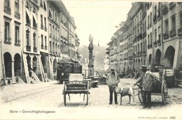 ** T1/T2 Bern, Gerechtigketisgasse / Street, Statue, Dog, Tram - Sin Clasificación