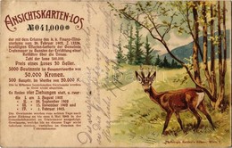 T2 1902 Deer. Ansichtskarten-Los No. 041000. / Charity Lottery Postcard. Christoph Reisser's Söhne Litho (EK) - Ohne Zuordnung