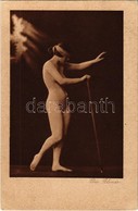 ** T2/T3 Die Blinde. Erotic Postcard With Blind Lady. Moderne Künstler 409. (EK) - Sin Clasificación