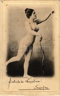 T4 1904 Nude Lady With Bow, Vintage Erotic Postcard (pinhole) - Sin Clasificación