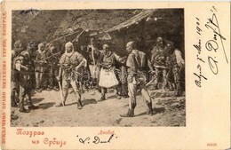 T2/T3 1901 Dvoboj / Duel, Serbian Warriors, Folklore (fl) - Sin Clasificación
