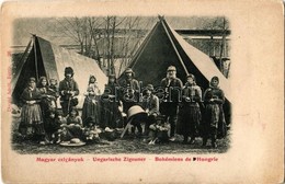 * T2/T3 Magyar Cigányok, Bádogos. Divald Adolf 26. / Ungarische Zigeuner / Bohémiens De Hongrie / Hungarian Gypsy Camp,  - Sin Clasificación