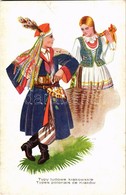 ** T2 Typy Ludowe Krakowskie / Types Polonais De Kraków / Polish Folk Costumes From Krakow, Folklore, Akropol 192/2 S: W - Unclassified