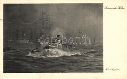 T2/T3 Stürmisches Wetter / German Navy S: H. V. Seggern (EK) - Non Classés