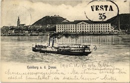 T2 Vesta Oldalkerekes Gőzhajó Hainburg An Der Donau-nál / Hungarian Passenger Steamship In Hainburg An Der Donau - Sin Clasificación