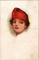 T2/T3 1917 Lady With Hat, F. H. & S., W. IX. Nr. H. 233 (fl) - Ohne Zuordnung