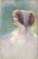 ** T2 Lady, Gently Erotic Art Postcard, A. Scrocchi 2719-2 S: Guerzoni - Unclassified