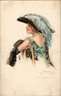 T2 1913 Lady With Hat, The Gibson Art Co. S: H. W. Ditzler - Zonder Classificatie