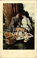 T2 1913 Couple Having A Picnic, Lady, Dog, A.R. & C.i.B. No. 389 S: Clarence F. Underwood - Sin Clasificación