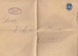 Denmark CARL JUL OLSEN, Brotype Ia KJØBENHAVN K.K.B. 1909 Big Cover Brief ASSENS (Arr.) - Lettres & Documents