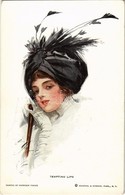 ** T2 'Tempting Lips', Lady With Hat, Reinthal & Newman No. 420 S: Harrison Fisher - Zonder Classificatie