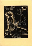 ** T1/T2 1941 Boldog Magyar Újévet Kíván Füzesy Gyula! Trianon / Hungarian Irredenta Propaganda (non PC) S: Füzesy (Füze - Unclassified