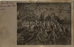 T2/T3 1917 K.u.K. Kraftwagenkolonne Nr. 53. Katonái Csákányokkal A Lovcen Lábánál / Austro-Hungarian Military, Soldiers  - Zonder Classificatie