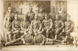 T1/T2 1916 Osztrák-magyar Katonák Csoportképe / WWI K.u.K. (Austro-Hungarian) Military, Soldiers, Group Photo - Zonder Classificatie